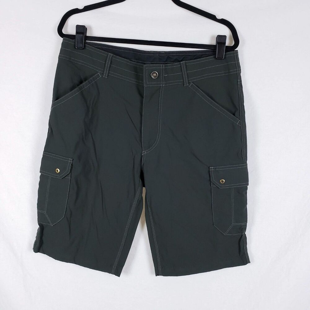 Kuhl Renegade Cargo Short Mens 34 Green Hiking Technical Outdoor Gorpcore